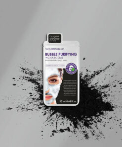Skin Republic Biodegradable Bubble Purifying + Charcoal Face Sheet Mask 6