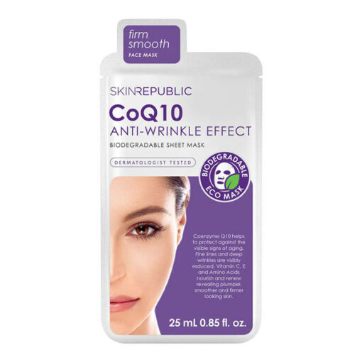 Skin Republic Biodegradable CoQ10 Anti Wrinkle Effect Face Sheet Mask