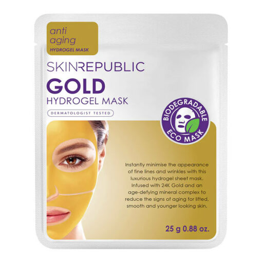 Skin Republic Biodegradable Gold Hydrogel Face Sheet Mask