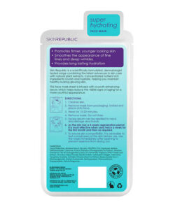 Skin Republic Biodegradable Hyaluronic Acid + Collagen Face Sheet Mask 1