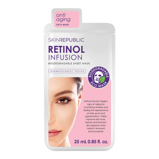 Skin Republic Biodegradable Retinol Infusion Face Sheet Mask