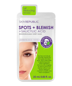 Skin Republic Biodegradable Spots + Blemish + Salicylic Acid Face Sheet Mask