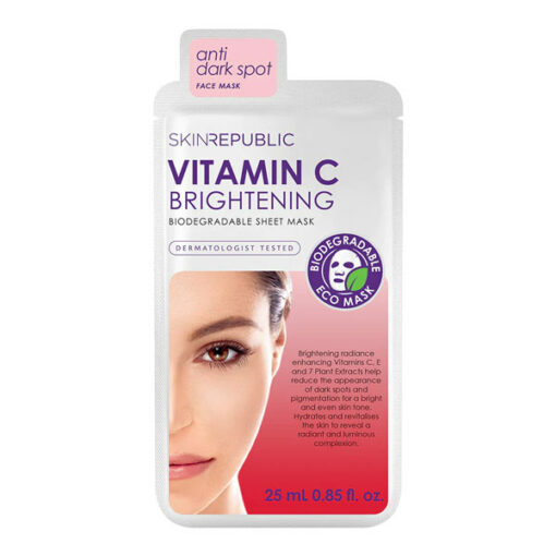 Skin Republic Biodegradable Vitamin C Brightening Face Sheet Mask