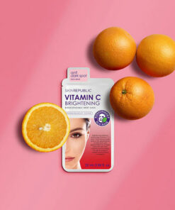 Skin Republic Biodegradable Vitamin C Brightening Face Sheet Mask 6