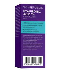 Skin Republic Hyaluronic Acid 1% + Niacinamide Serum 30ml box