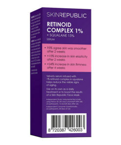 Skin Republic Retinoid Complex 1% Serum 30ml box back