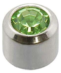 Caflon Earrings August Birthstone Peridot Silver