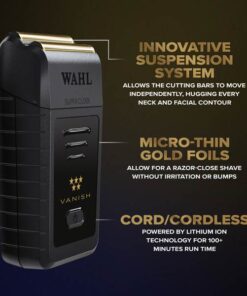 Wahl 5 Star Vanish Foil Shaver features