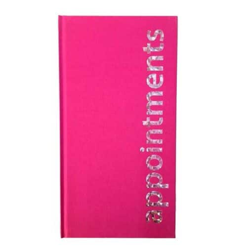 3 Col Appointments Book Pink