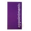 3 Col Appointments Book Purple