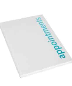 6 Col Appointments Book White