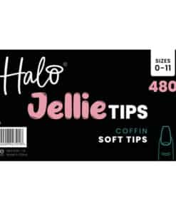 Halo Jellie Nail Tips Coffin Mixed 480 Pack