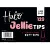 Halo Jellie Nail Tips Long Coffin Mixed 120 Pack