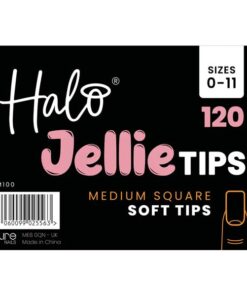 Halo Jellie Nail Tips Medium Square Medium 120 Pack