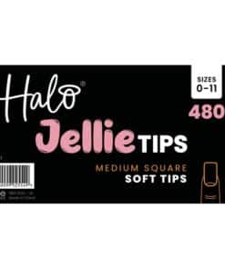 Halo Jellie Nail Tips Medium Square Medium 480 Pack