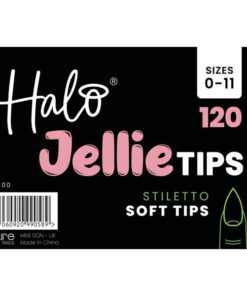 Halo Jellie Nail Tips Stiletto Mixed 120 Pack