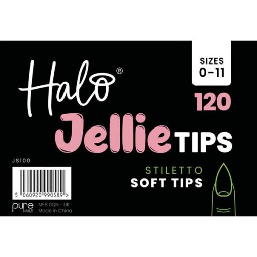 Halo Jellie Nail Tips Stiletto Mixed 120 Pack