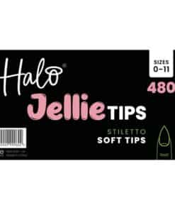 Halo Jellie Nail Tips Stiletto Mixed 480 Pack