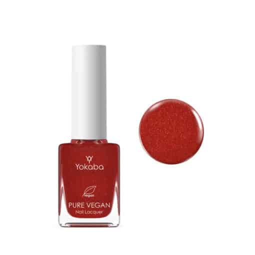 67 Red Sparkle classic varnish PURE VEGAN NAIL LACQUER 10 ML