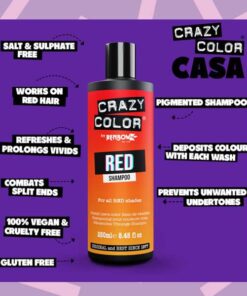 Crazy Color Vibrant Red Shampoo 250ml