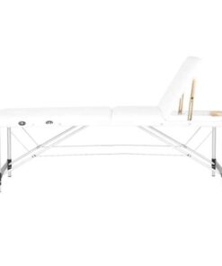 3 Parts Portable Aluminium Massage Bed White 1
