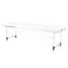 3 Parts Portable Aluminum Massage Bed White