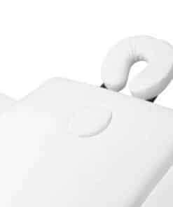 3 Parts Portable Aluminium Massage Bed White 4