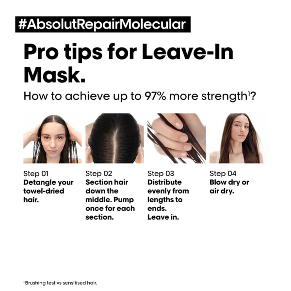 L'Oréal Professional Absolut Repair Molecular Professional Leave In Mask 100 ml 4