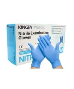 Kingfa Nitrile Powder Free Disposable Gloves Blue