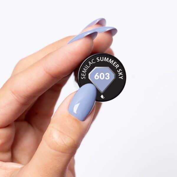 UV Hybrid Semilac Gel Polish Summer Sky 603 7ml