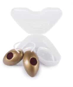 Tanning Bed Goggles with case gold