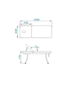 Azurro 328 Static Massage Bed 2