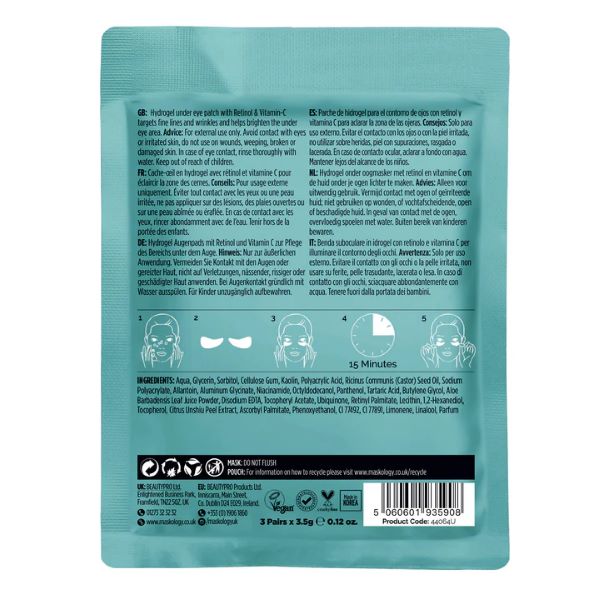 +maskology RETINOL + VITAMIN C Professional Under Eye Mask 2
