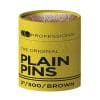 LJ Professional The Original Plain Pins Brown