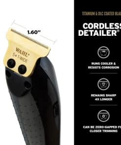 WAHL Cordless Barber Combo Black Detailer Li