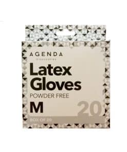 Agenda Latex Gloves Powder Free pack of 20 medium