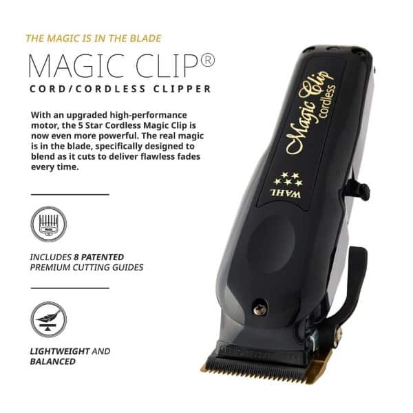 WAHL 5 Star Black Magic Cordless Clipper 2