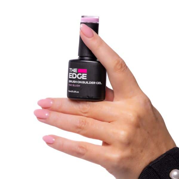 The Edge Brush On Builder Gel The Blush nails