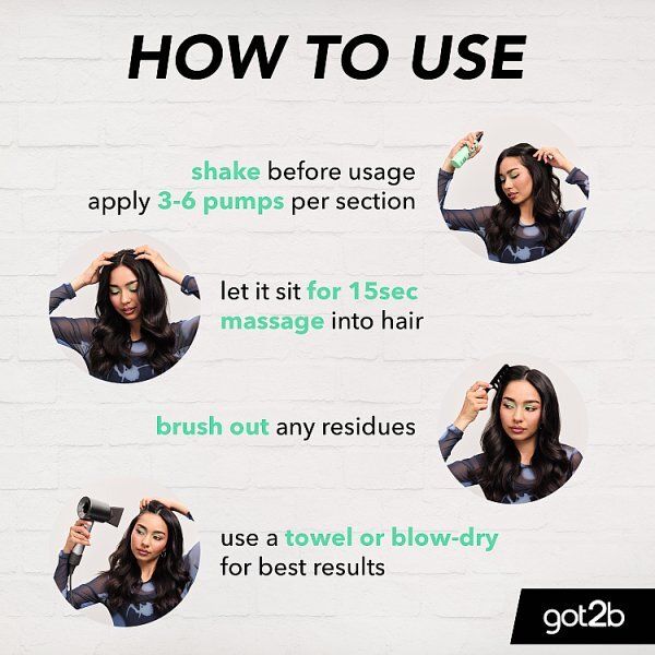 got2b get fresh dry shampoo hair mist use