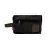 American Crew Black Canvas Zip Up Toiletry Bag