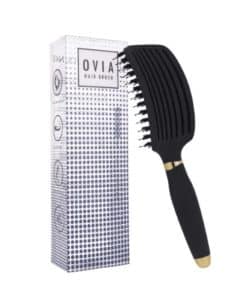 Sister Young OVIA Hair Brush with Boar Bristle Black