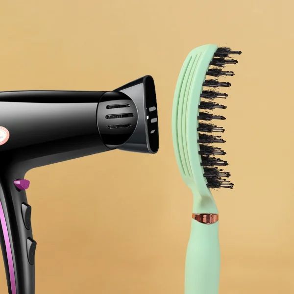 Sister Young OVIA Hair Brush with Boar Bristle Mint 1