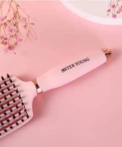 Sister Young OVIA Hair Brush with Boar Bristle Pink 1