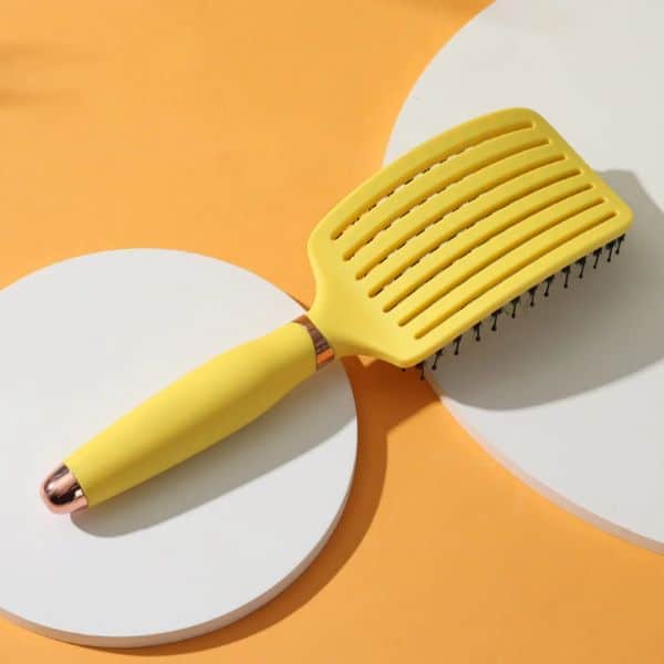 Sister Young OVIA Hair Brush with Boar Bristle Yellow 2