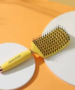 Sister Young OVIA Hair Brush with Boar Bristle Yellow 3