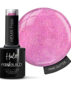 Halo EasiBuild Builder Gel Pink Glitter 8ml