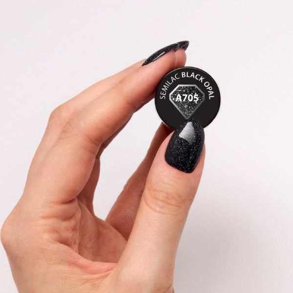 Semilac Gel Polish Black Opal A705 8ml