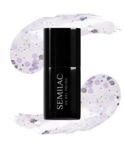 Semilac Gel Polish Silver & Violet Drops 925