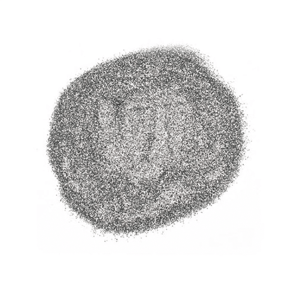 Glitter shaker silver swatch