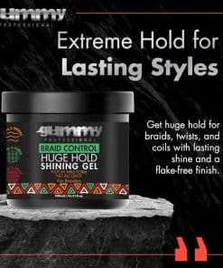 Gummy Professional Braid Control Huge Hold Gel 2